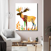 Painting by Numbers for Adults Animals Moose Autumn